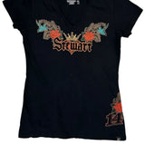Stewart Chase Authentics Nascar T-Shirt - Large Black Cotton
