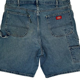 Dickies Denim Shorts - 36W 8L Blue Cotton