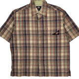 Dickies Checked Short Sleeve Shirt - Medium Multicoloured Cotton