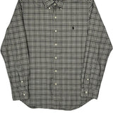Ralph Lauren Checked Shirt - Large Grey Cotton