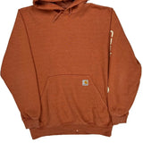 Carhartt Hoodie - Medium Orange Cotton Blend