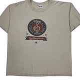 Magic Music Days Disney Graphic T-Shirt - XL Beige Cotton