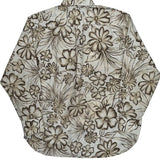 Tommy Hilfiger Floral Hawaiian Shirt - Medium Brown Cotton