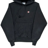 Reverse Weave Champion Hoodie - Small Black Cotton