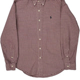 Ralph Lauren Checked Shirt - Small White Cotton