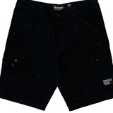 Ecko Unltd Cargo Shorts - 34W 12L Black Cotton
