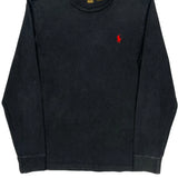 Polo By Ralph Lauren Slim Fit Long Sleeve T-Shirt - Medium Black Cotton