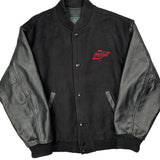 Enjoy Coca-Cola Graphic Varsity Jacket - XL Black Wool Blend