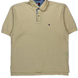 Tommy Hilfiger Polo Shirt - XL Beige Cotton