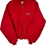Made In USA Ma-1 Artex Bomber Jacket - Large Red Polyester