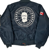 Ma-1 Canada Goons Hood Program Bomber Jacket - Medium Navy Nylon
