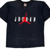 Jordan Nike Graphic T-Shirt - Medium Black Cotton