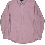 Ralph Lauren Checked Shirt - XL Pink Cotton