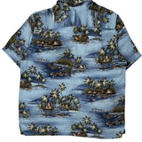 Croft & Barrow Hawaiian Shirt - Large Blue Cotton