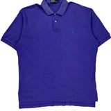Polo By Ralph Lauren Polo Shirt - Large Blue Cotton