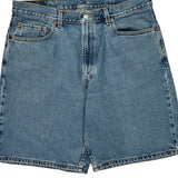 Levis Denim Shorts - 36W 9L Blue Cotton