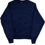 Reverse Weave Champion Sweatshirt - Small Navy Cotton