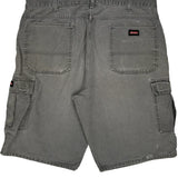 Dickies Cargo Shorts - 38W 11L Grey Cotton