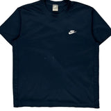 Nike T-Shirt - Large Navy Polyester