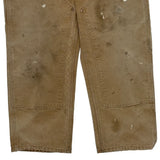 Carhartt Double Knee Carpenter Pants - 34W 30L Brown Cotton