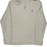 Polo By Ralph Lauren 1/4 Zip - Large Cream Cotton