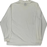 Nike Long Sleeve T-Shirt - Large White Cotton