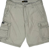 Lee Cargo Shorts - 36W 11L Beige Cotton