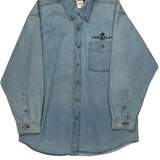 Disney Denim Shirt - Large Light Wash Cotton