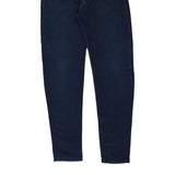 Cotton Belt Trousers - 32W 35L Blue Cotton