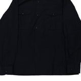Naval Shirt - Large Navy Cotton