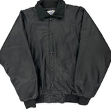 Excavating Unbranded Graphic Bomber Jacket - Large Black Polyester