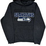 Seattle Seahawks Nfl Hoodie - Medium Gray Cotton Blend