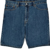 505 Levis Denim Shorts - 38W 10L Blue Cotton