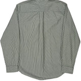 Tommy Hilfiger Striped Shirt - Large Green Cotton