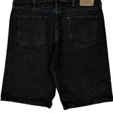 Wrangler Denim Shorts - 38W 10L Black Cotton