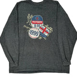 Rocawear Graphic Long Sleeve T-Shirt - 2XL Grey Cotton