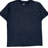 Dickies T-Shirt - Large Navy Cotton
