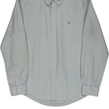 Tommy Hilfiger Striped Shirt - Medium Blue Cotton