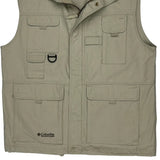 Vintage Columbia Gilet - Large Beige Cotton