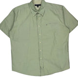 Tommy Hilfiger Short Sleeve Shirt - XL Green Cotton