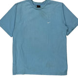 Nike T-Shirt - Large Blue Cotton