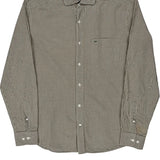 Lacoste Checked Shirt - Medium Brown Cotton