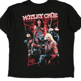 Motley Crue Band T-Shirt - XL Black Cotton