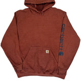 Vintage Carhartt Hoodie - XL Red Cotton