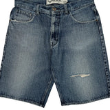 Avirex Denim Shorts - 34W 11L Blue Cotton