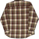 Timberland Checked Flannel Shirt - Large Beige Cotton