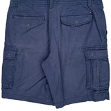 Tommy Hilfiger Cargo Shorts - 36W 10L Blue Cotton