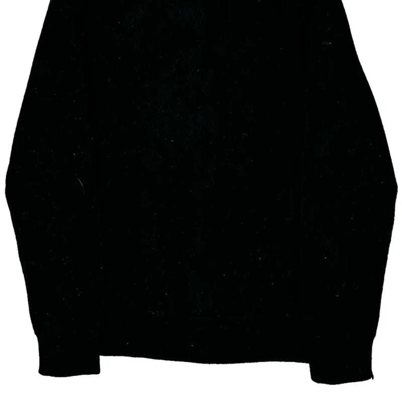 Armani Exchange Zip Up - Medium Black Merino Wool