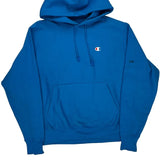Reverse Weave Champion Hoodie - Medium Blue Cotton