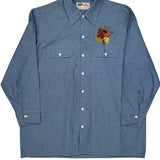 Dickies Shirt - XL Blue Cotton Blend